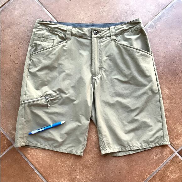 Patagonia Mens Khaki Tan Nylon Outdoor Shorts size 34 - Picture 6 of 7